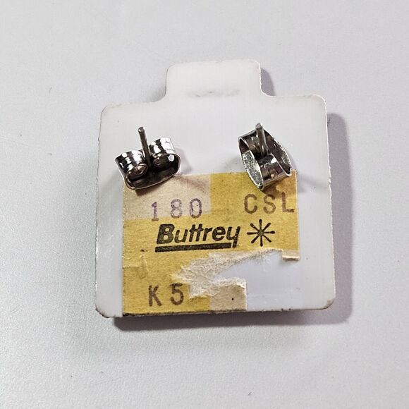 Vintage Jo Deans Christmas Candle Enamel Stud Earrings - Picture 9 of 13